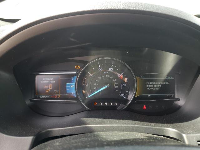 1FM5K7D88JGB97285 - 2018 FORD EXPLORER XLT BLACK photo 9