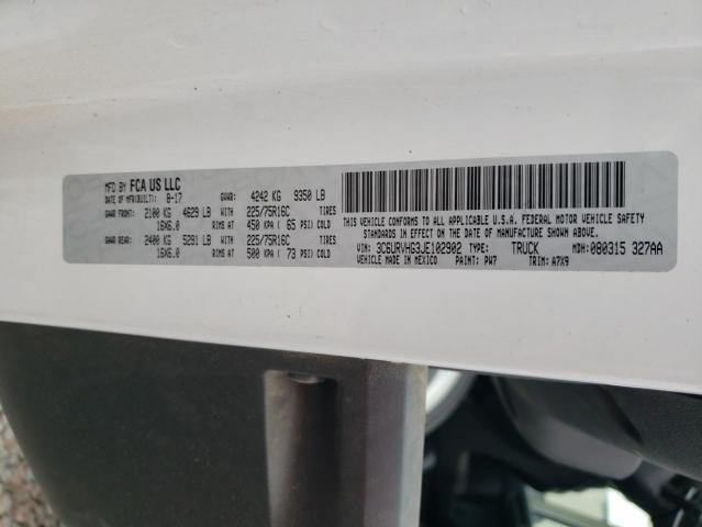 3C6URVHG3JE102902 - 2018 RAM PROMASTER 3500 HIGH 白色 照片 12