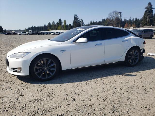 5YJSA1E20FF118291 - 2015 TESLA MODEL S Սպիտակ լուսանկար 1