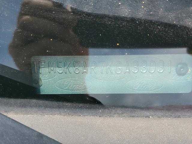 1FM5K8AR7KGA33031 - 2019 FORD EXPLORER POLICE INTERCEPTOR WHITE photo 13