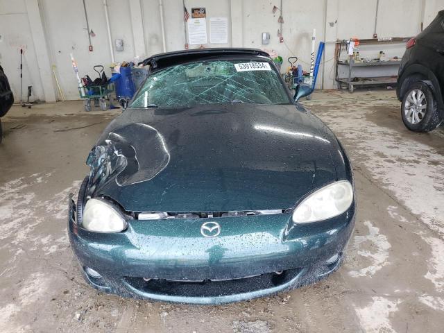 JM1NB353520221567 - 2002 MAZDA MX-5 MIATA BASE GREEN photo 5