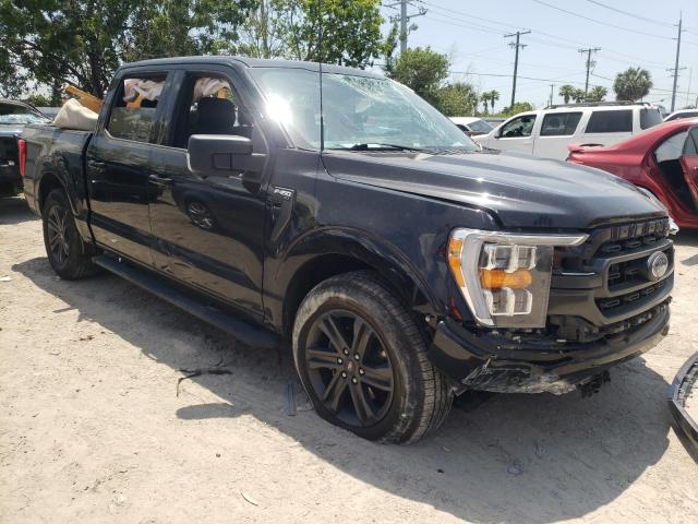 1FTFW1C87NKD07354 - 2022 FORD F150 SUPERCREW BLACK photo 4