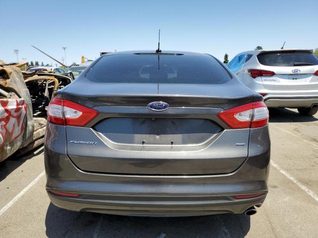 3FA6P0H78GR330122 - 2016 FORD FUSION SE GRAY photo 6