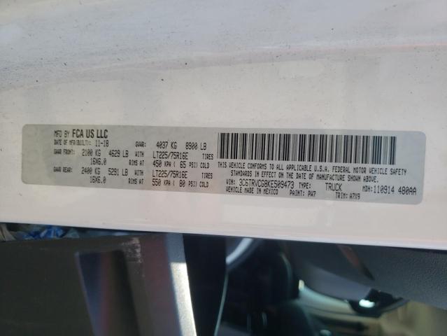 3C6TRVCG8KE509473 - 2019 RAM PROMASTER 2500 HIGH 白色 照片 13