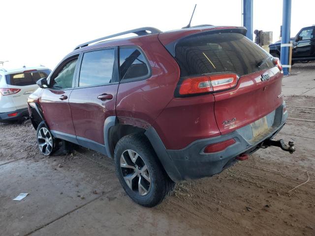 1C4PJMBS3EW273505 - 2014 JEEP CHEROKEE TRAILHAWK RED photo 2