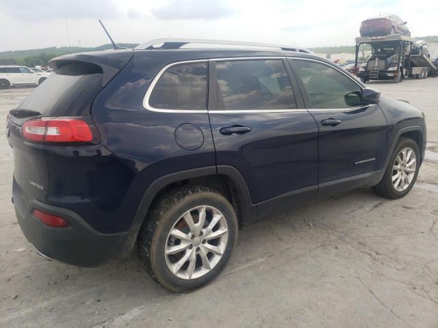 1C4PJLDS5EW312831 - 2014 JEEP CHEROKEE LIMITED BLUE photo 3