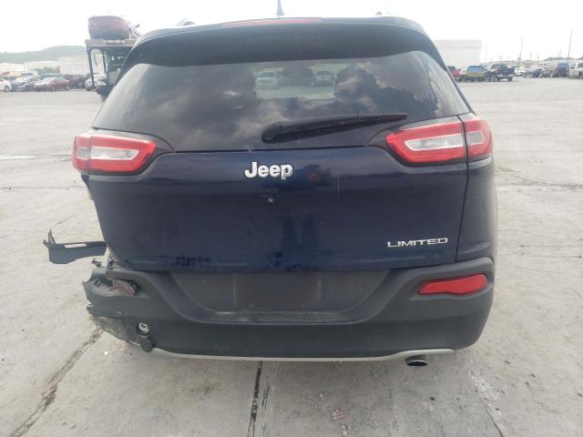 1C4PJLDS5EW312831 - 2014 JEEP CHEROKEE LIMITED BLUE photo 6