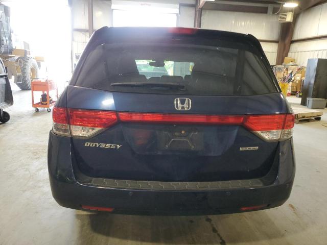 5FNRL5H96EB068665 - 2014 HONDA ODYSSEY TOURING BLUE photo 6