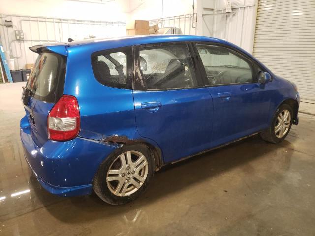 JHMGD38607S050939 - 2007 HONDA FIT S 蓝色 照片 3