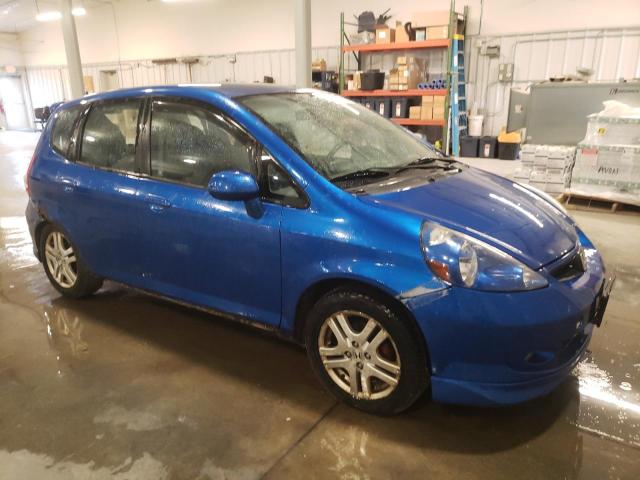 JHMGD38607S050939 - 2007 HONDA FIT S 蓝色 照片 4