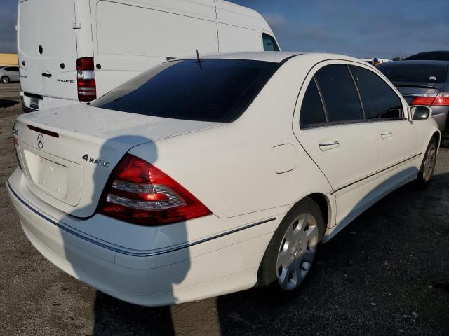 WDBRF92H46F770963 - 2006 MERCEDES-BENZ C 280 4MATIC WHITE photo 4