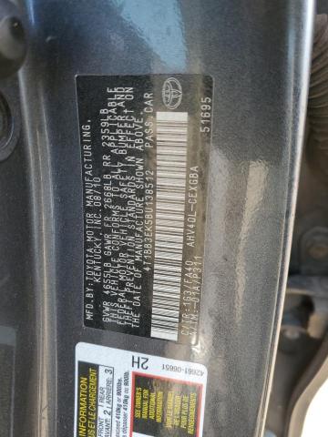 4T1BB3EK5BU138512 - 2011 TOYOTA CAMRY HYBRID GRAY photo 13