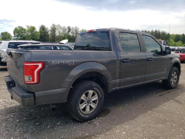 1FTEW1EP1FFC52183 - 2015 FORD F150 SUPERCREW GRAY photo 3