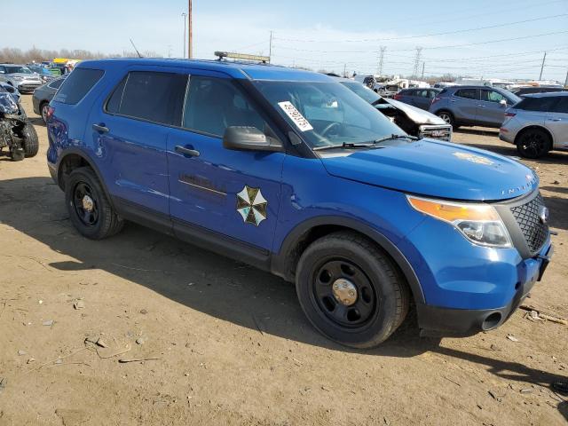 1FM5K8AT8FGC52713 - 2015 FORD EXPLORER POLICE INTERCEPTOR 蓝色 照片 4