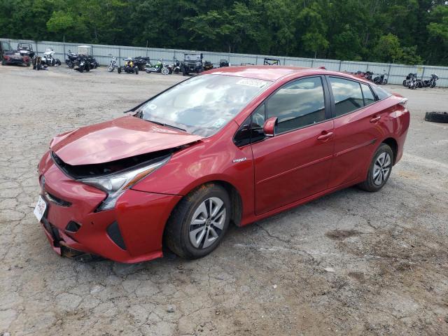 JTDKBRFU5J3064097 - 2018 TOYOTA PRIUS RED photo 1