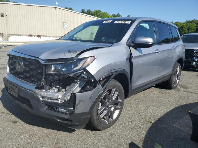 5FNYF8H51NB019696 - 2022 HONDA PASSPORT EXL GRAY photo 1