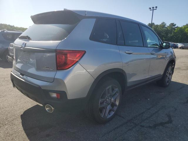 5FNYF8H51NB019696 - 2022 HONDA PASSPORT EXL GRAY photo 3
