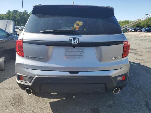 5FNYF8H51NB019696 - 2022 HONDA PASSPORT EXL GRAY photo 6