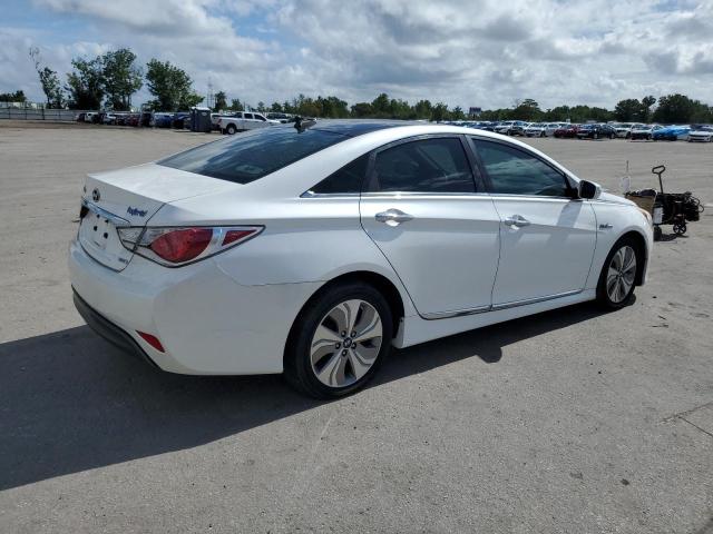 KMHEC4A49FA130718 - 2015 HYUNDAI SONATA HYBRID WHITE photo 3