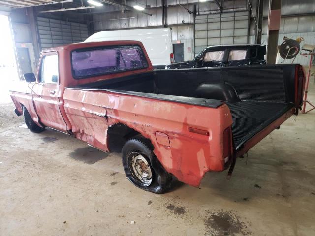 F10BLX81527 - 1977 FORD F-100 RED photo 2