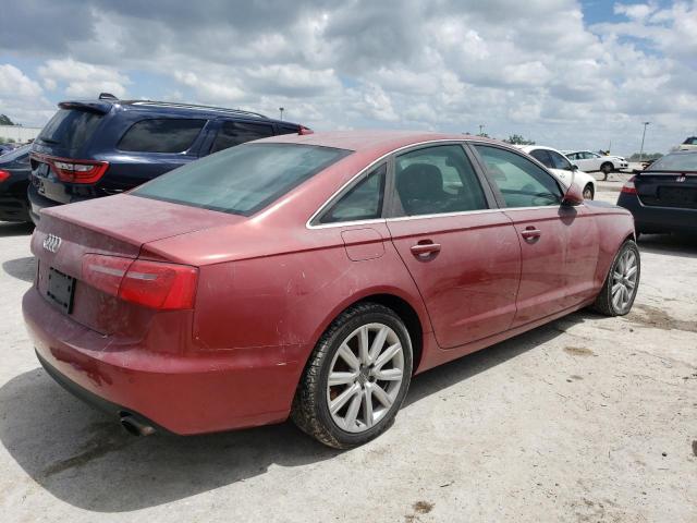 WAUGFAFC7EN080473 - 2014 AUDI A6 PREMIUM PLUS RED photo 3