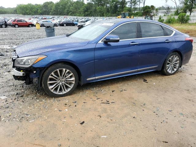 KMHGN4JE4FU064816 - 2015 HYUNDAI GENESIS 3.8L BLUE photo 1