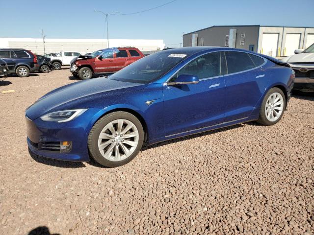 5YJSA1E22JF244886 - 2018 TESLA MODEL S ლურჯი ფოტო 1