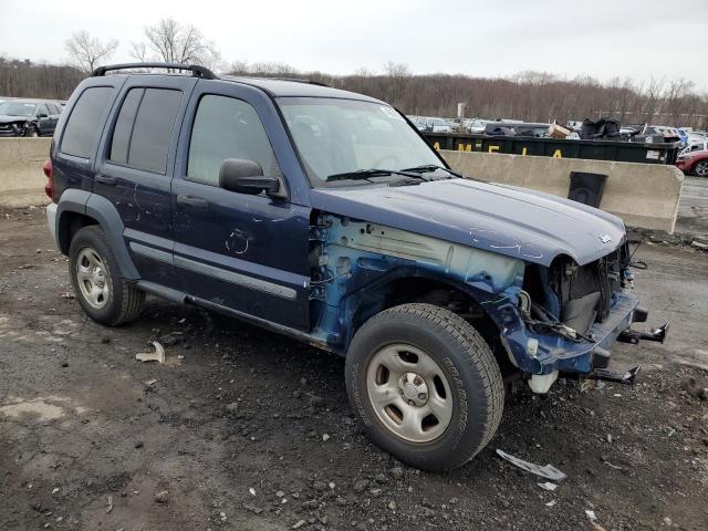 1J4GL48K66W244559 - 2006 JEEP LIBERTY SPORT BLUE photo 4