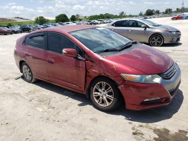 JHMZE2H77AS013564 - 2010 HONDA INSIGHT EX RED photo 4