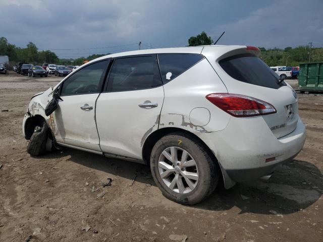 JN8AZ1MU6BW052427 - 2011 NISSAN MURANO S WHITE photo 2