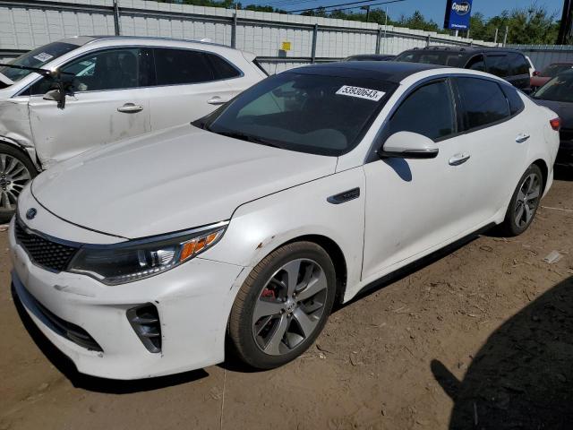 5XXGW4L20GG013339 - 2016 KIA OPTIMA SX WHITE photo 1