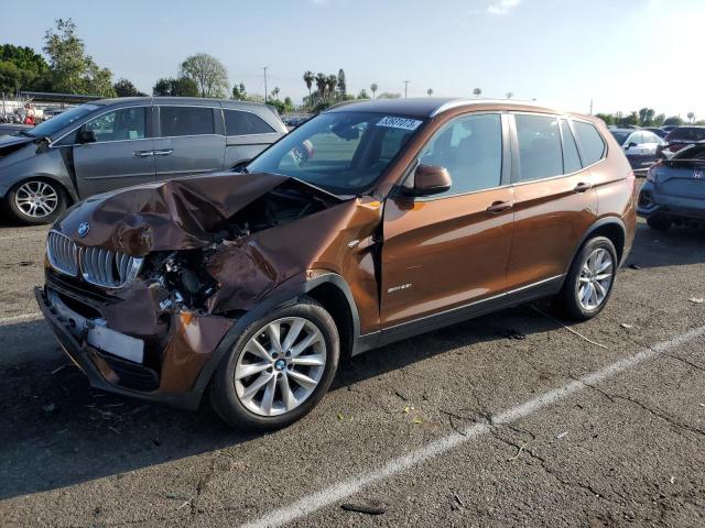 5UXWZ7C50H0U46806 - 2017 BMW X3 SDRIVE28I BROWN photo 1