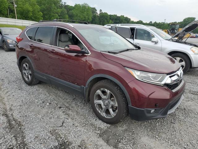 7FARW1H86JE003191 - 2018 HONDA CR-V EXL BURGUNDY photo 4