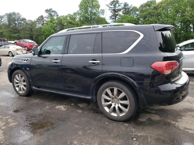 JN8AZ2NF1E9554724 - 2014 INFINITI QX80 BLACK photo 2