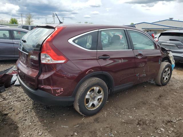 5J6RM4H31DL084930 - 2013 HONDA CR-V LX BURGUNDY photo 3