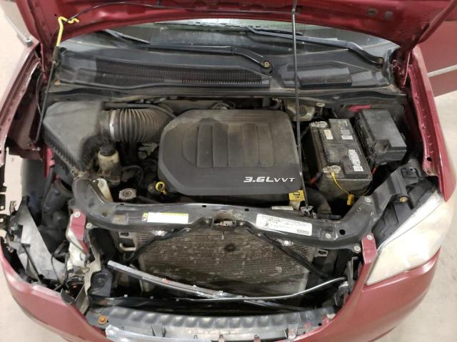 2C4RC1BG1CR259654 - 2012 CHRYSLER TOWN & COU TOURING 勃艮第红 照片 12