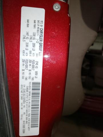 2C4RC1BG1CR259654 - 2012 CHRYSLER TOWN & COU TOURING 勃艮第红 照片 14