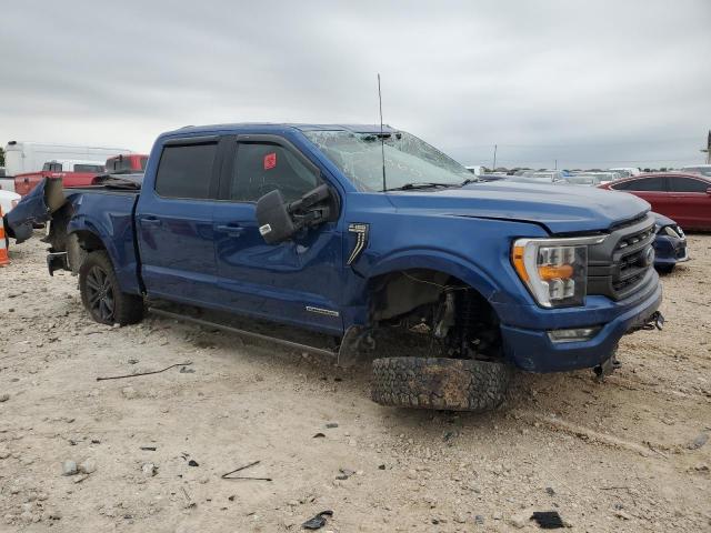 1FTFW1ED5NFA42999 - 2022 FORD F150 SUPERCREW BLUE photo 4