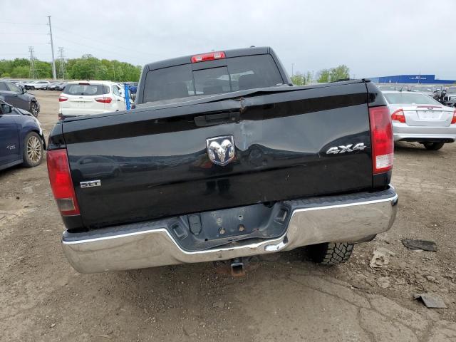 1C6RD7GTXCS140772 - 2012 DODGE RAM 1500 SLT BLACK photo 6