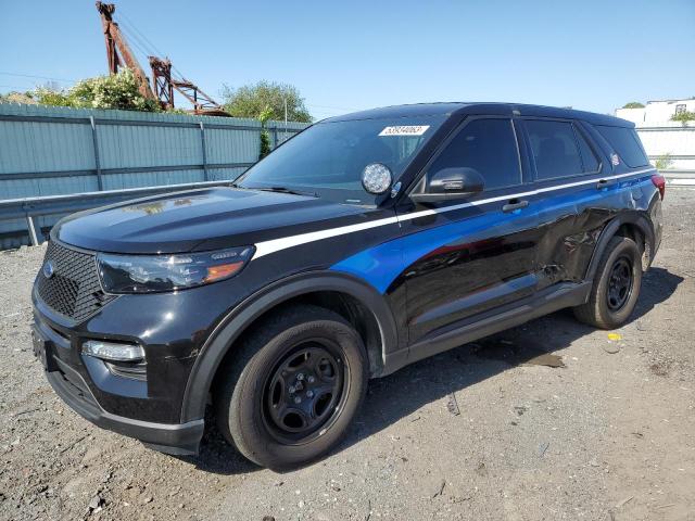 1FM5K8AW5MNA01098 - 2021 FORD EXPLORER POLICE INTERCEPTOR BLACK photo 1