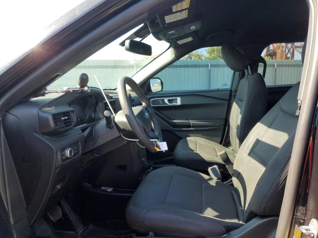 1FM5K8AW5MNA01098 - 2021 FORD EXPLORER POLICE INTERCEPTOR BLACK photo 7