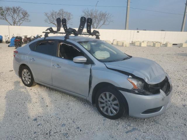 3N1AB7AP1EY278277 - 2014 NISSAN SENTRA 1.8 S SILVER photo 4