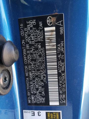 JTKJF5C79GJ023265 - 2016 TOYOTA SCION TC 蓝色 照片 12