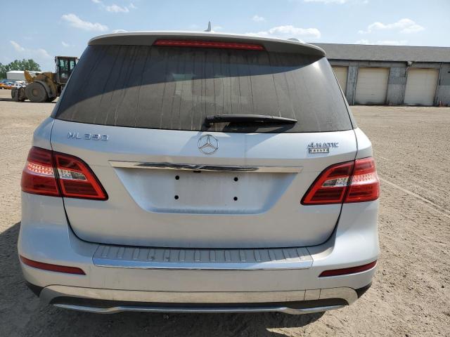 4JGDA5HB1EA374390 - 2014 MERCEDES-BENZ ML 350 4MATIC SILVER photo 6