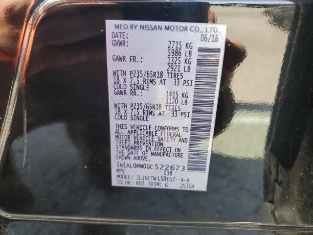 5N1AL0MM0GC522673 - 2016 INFINITI QX60 黑色 照片 13