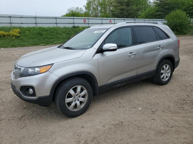 5XYKT3A65DG369652 - 2013 KIA SORENTO LX SILVER photo 1