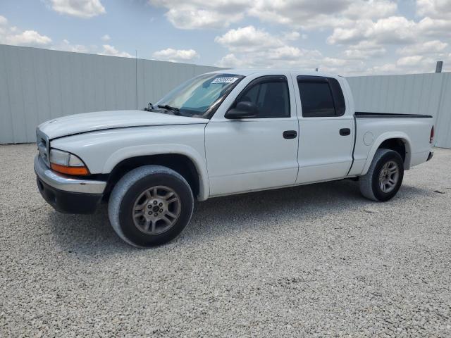 1D7HL48K94S611085 - 2004 DODGE DAKOTA QUAD SLT WHITE photo 1