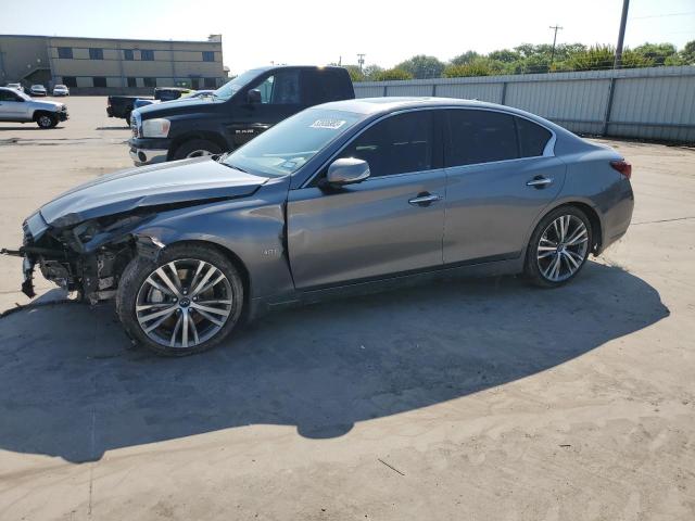 JN1EV7APXKM513654 - 2019 INFINITI Q50 LUXE GRAY photo 1