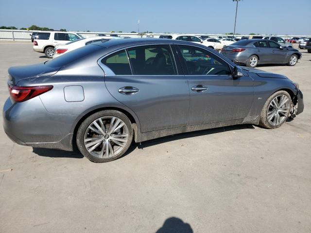 JN1EV7APXKM513654 - 2019 INFINITI Q50 LUXE GRAY photo 3