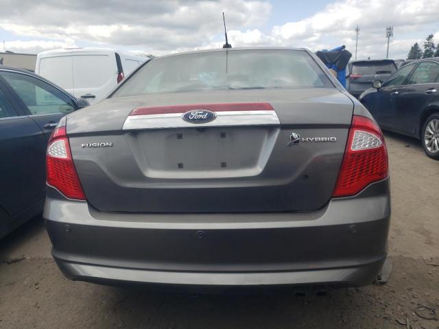 3FADP0L37AR177526 - 2010 FORD FUSION HYBRID GRAY photo 6